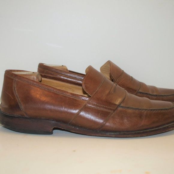 VintageJohnston & Murphy Brown Leather Loafers 9.5 main image 5